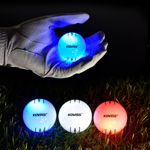 코비스 야간 라운딩 빛나는 LED 발광 골프공 3구 야광 선물